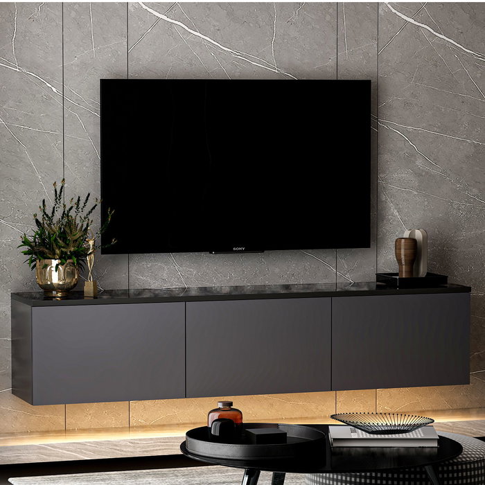 Hanah Home Soporte para TV Neon Illuminated - Antracita